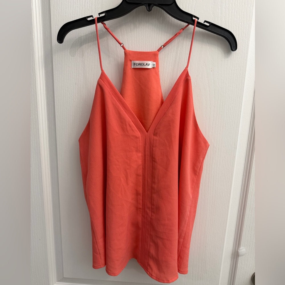 Forolav Coral Halter Tank Top Size S